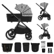 KINDERKRAFT Kombinált babakocsi Nea 2 2 az 1-ben Lunar Black Bizuu