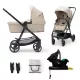 KINDERKRAFT Babakocsi kombinált 4 az 1-ben Newly Classic Beige + Mink PRO