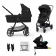 KINDERKRAFT Babakocsi kombinált 4 az 1-ben Newly Classic Black + Mink PRO