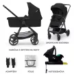 KINDERKRAFT Babakocsi kombinált 4 az 1-ben Newly Classic Black + Mink PRO
