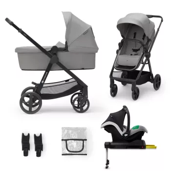   KINDERKRAFT Babakocsi kombinált 4 az 1-ben Newly Classic Grey + Mink PRO