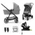 KINDERKRAFT Babakocsi kombinált 4 az 1-ben Newly Classic Grey + Mink PRO