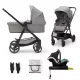 KINDERKRAFT Babakocsi kombinált 4 az 1-ben Newly Classic Grey + Mink PRO