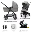 KINDERKRAFT Babakocsi kombinált 4 az 1-ben Newly Classic Grey + Mink PRO