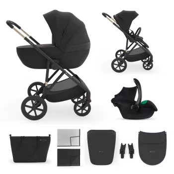   KINDERKRAFT Kombinált babakocsi 3 az 1-ben Prime 3 Venezian Black