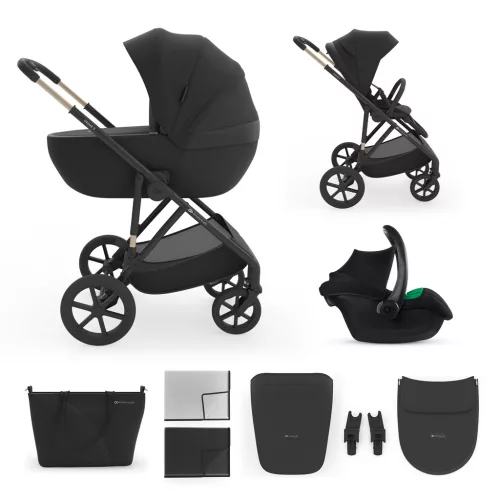 KINDERKRAFT Kombinált babakocsi 3 az 1-ben Prime 3 Venezian Black
