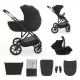 KINDERKRAFT Kombinált babakocsi 3 az 1-ben Prime 3 Venezian Black