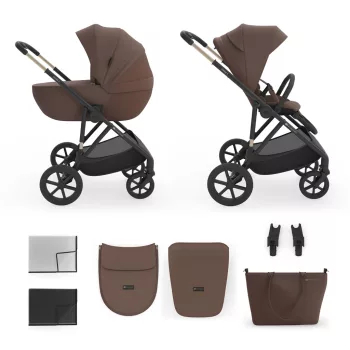  KINDERKRAFT Kombinált babakocsi 2 az 1-ben Prime 3 Velvet Mocca