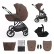 KINDERKRAFT Kombinált babakocsi 3 az 1-ben Prime 3 Velvet Mocca