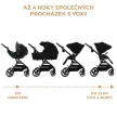 KINDERKRAFT SELECT Yoxi 2v1 Pure Black kombinált babakocsi