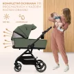 KINDERKRAFT SELECT Yoxi 2v1 kombinált babakocsi Mystic Green