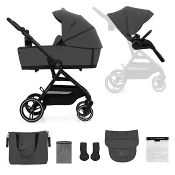   KINDERKRAFT SELECT Yoxi 2v1 kombinált babakocsi Moonlight Grey