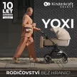 KINDERKRAFT SELECT Yoxi 2v1 kombinált babakocsi Moonlight Grey