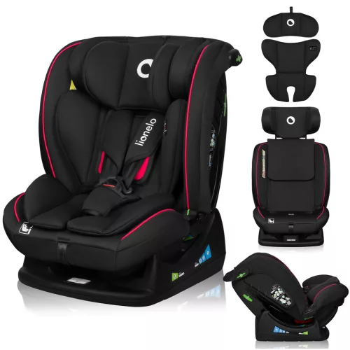 LIONELO Autósülés Aart i-Size (40-150 cm) Fekete Karbon Piros
