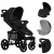 LIONELO Sport babakocsi Annet Plus Black Carbon