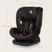 LIONELO Bastiaan i-Size autósülés (40-150 cm) Fekete Piros