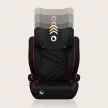 LIONELO Autósülés Hugo i-Size (100-150 cm) Sporty Fekete Piros
