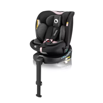   LIONELO Autósülés Navy i-Size (40-150 cm) Fekete Rózsaszín