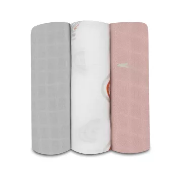 LIONELO Bambusz pelenkák Bamboo Set Rainbow, 3 db