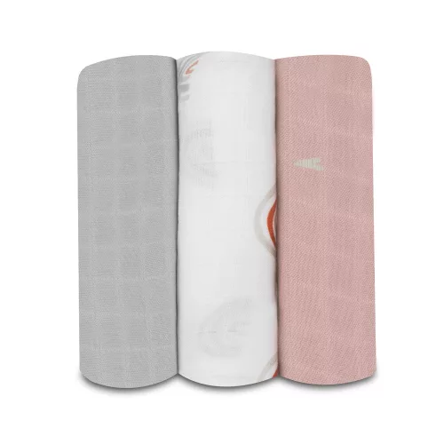 LIONELO Bambusz pelenkák Bamboo Set Rainbow, 3 db