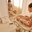 LIONELO Mobil pelenkázóasztal Rosie Beige Sand