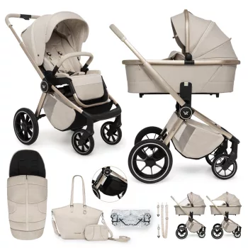 MUUVO  Kombinált babakocsi  Quick Boho Beige szett 2in1