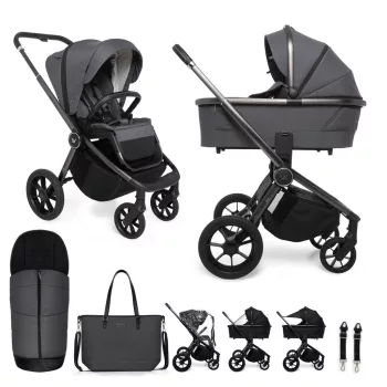   MUUVO  Kombinált babakocsi Quick SE 2 Diamond graphite szett 2in1