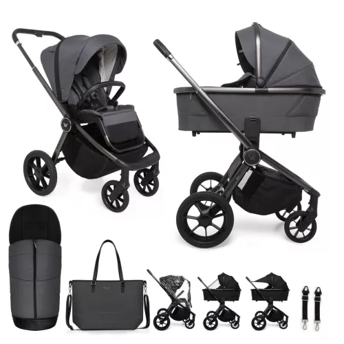 MUUVO  Kombinált babakocsi Quick SE 2 Diamond graphite szett 2in1