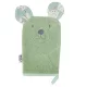 EKO Pamut frottír zsebkendő Bear Olive green 20x15 cm