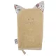 EKO Pamut füles Žínka Cat Beige 20x15 cm