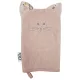 EKO Pamut füles Žínka Cat Rose pink 20x15 cm