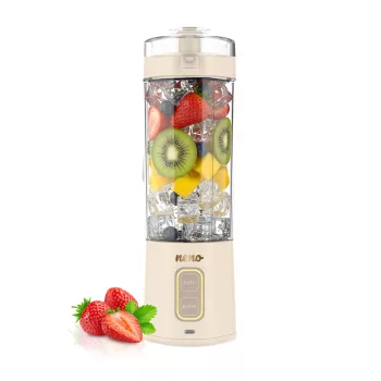   NENO Fresco hordozható vezeték nélküli turmixgép Power Blend smoothie-khoz, 700 ml, 360 W, USB-C