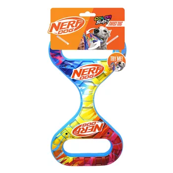   NERF DOG Játék kutyáknak forgó Infinity húzójáték színes fogantyúval 27 cm