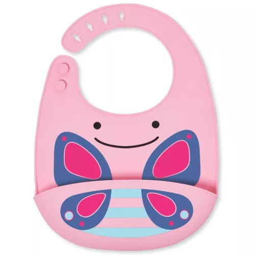 SKIP HOP Zoo Szilikon Előke Pillangó 6hó+