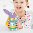 SKIP HOP Zoo Rozsdamentes szívószálas vízüveg Egyszarvú 12hó+