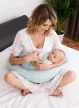 BABYMATEX Szoptatós párna muszlin Moon világos türkiz 260cm