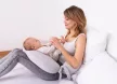 BABYMATEX Szoptatós párna muszlin Moon világosszürke 260cm