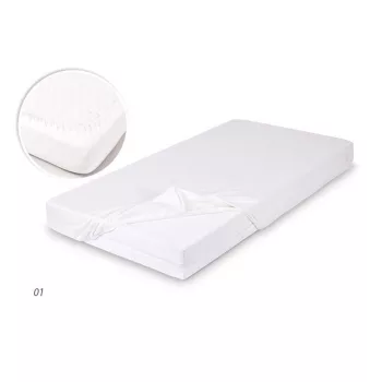 BABYMATEX Bambusz lepedő 60x120 fehér