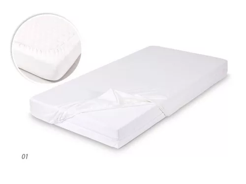 BABYMATEX Bambusz lepedő 60x120 fehér