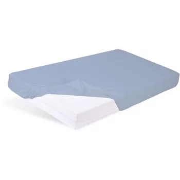   BABYMATEX Vízhatlan lepedő gumírozással Bamboo világoskék 60x120 cm