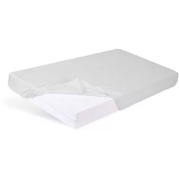   BABYMATEX Vízhatlan lepedő gumírozással Bamboo világosszürke 60x120 cm