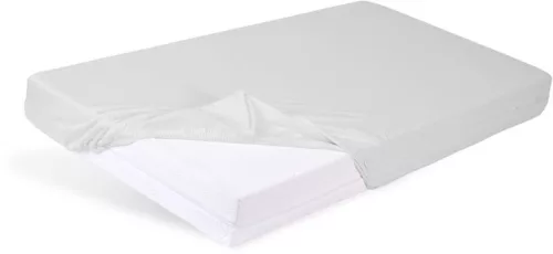 BABYMATEX Vízhatlan lepedő gumírozással Bamboo világosszürke 60x120 cm