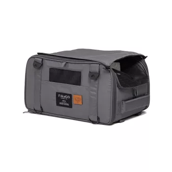   FIKAGO Utazó hordozó kutyáknak és macskáknak Truffle Grey