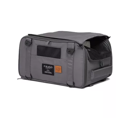 FIKAGO Utazó hordozó kutyáknak és macskáknak Truffle Grey
