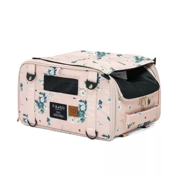   FIKAGO Utazó hordozó kutyáknak és macskáknak Truffle Arctic Flowers