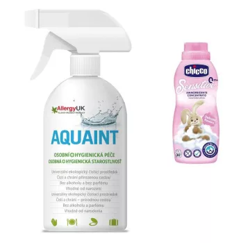   CHICCO Öblítő koncentrátum Virágölelés, 750 ml + AQUAINT 500 ml