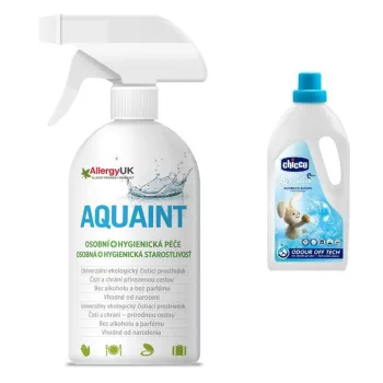 CHICCO Gyermek ruhatisztító szer, 1,5 l + AQUAINT 500 ml