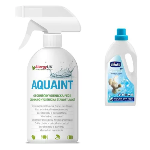 CHICCO Gyermek ruhatisztító szer, 1,5 l + AQUAINT 500 ml
