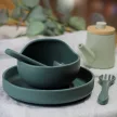PETITE&MARS Szilikon 2 részes étkészlet TAKE&MATCH  tányér + evőeszközök Misty Green 6hó+