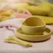PETITE&MARS Szilikon étkészlet TAKE&MATCH 3 db Intense Ochre 6hó+